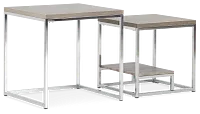Elliot Gray Set Of 2 Nesting End Table