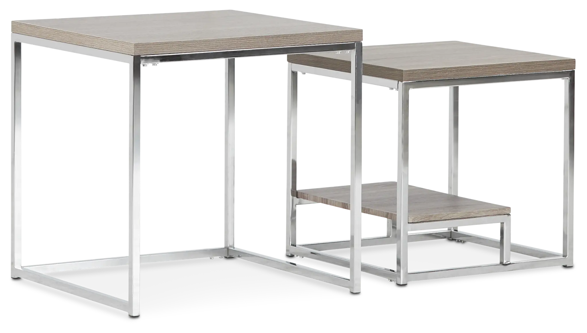 Elliot Gray Set Of 2 Nesting End Table Elliot Gray Set Of 2 Nesting End Table