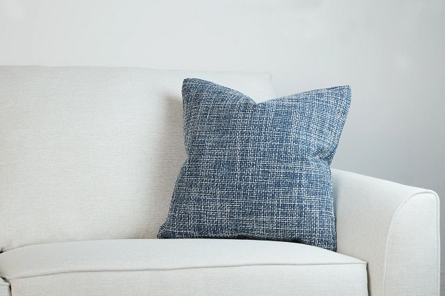 Sutton Dark Blue 20" Accent Pillow