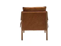 Connor Brown Leather Accent Chair