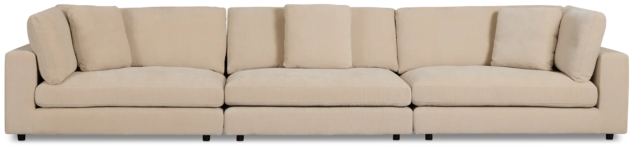 Lounge Light Beige Fabric 3 Piece Modular Sofa Lounge Light Beige Fabric 3 Piece Modular Sofa