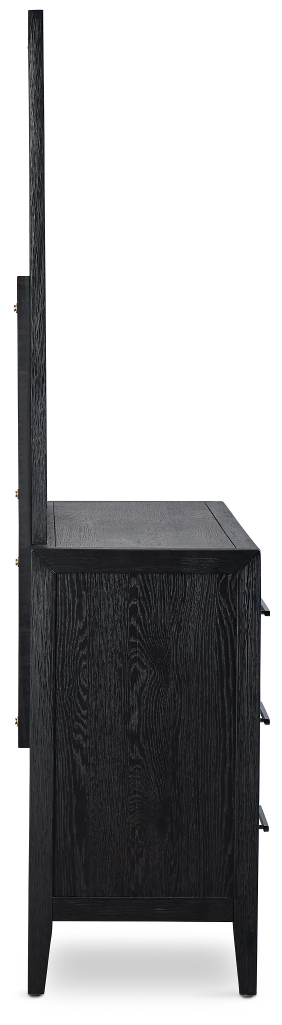 Alden Black Dresser & Mirror