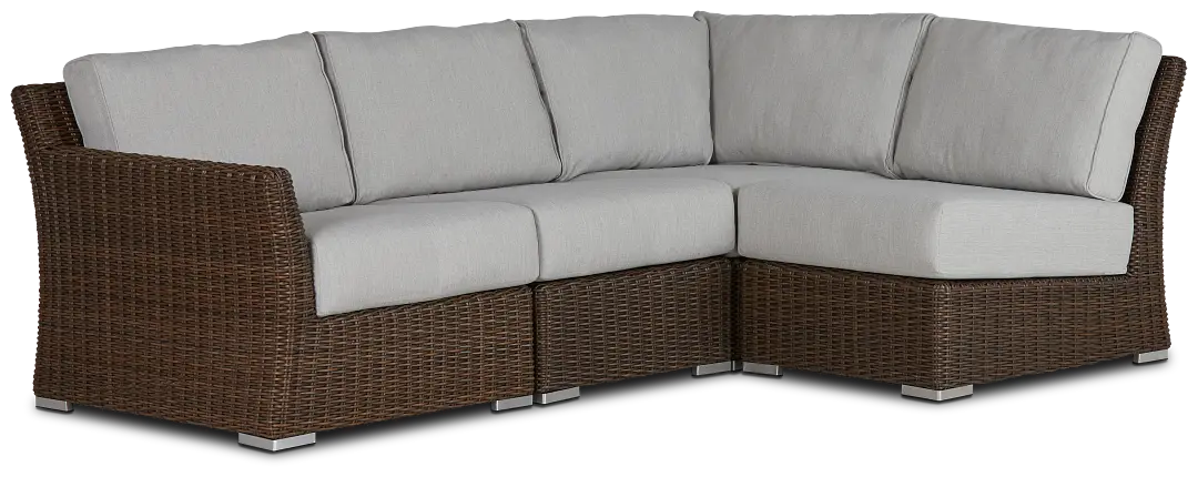 Southport Gray Left 4-piece Modular Sectional Southport Gray Left 4-piece Modular Sectional