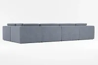 Destin Victory Dark Blue Fabric 8-piece Pit Sectional