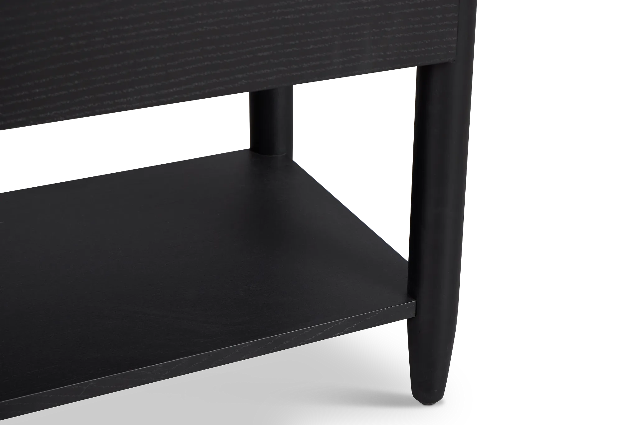 Stockton Black Large Drawer Nightstand