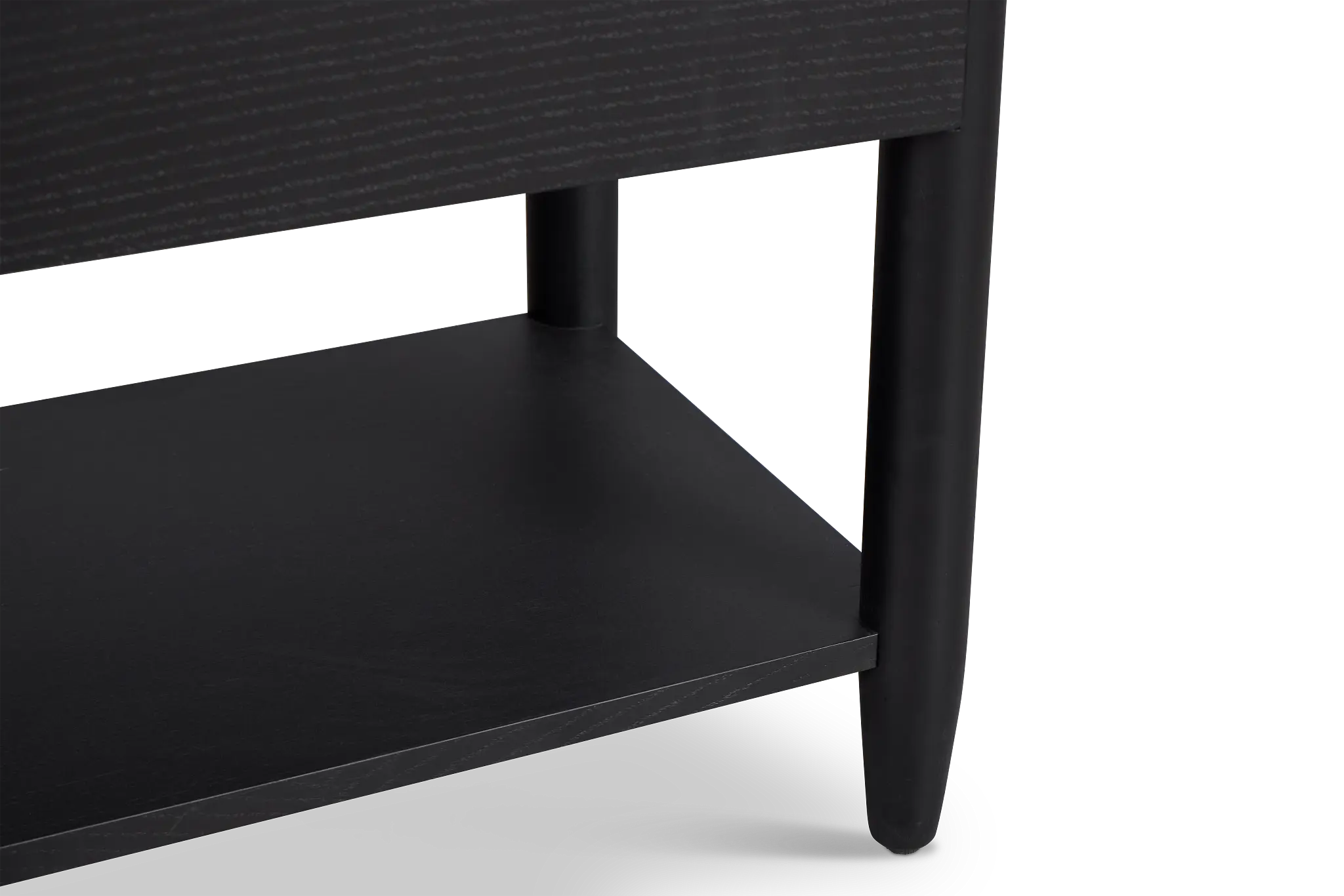 Stockton Black Large Drawer Nightstand Stockton Black Large Drawer Nightstand