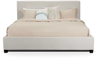 Monica Beige Uph Platform Bed