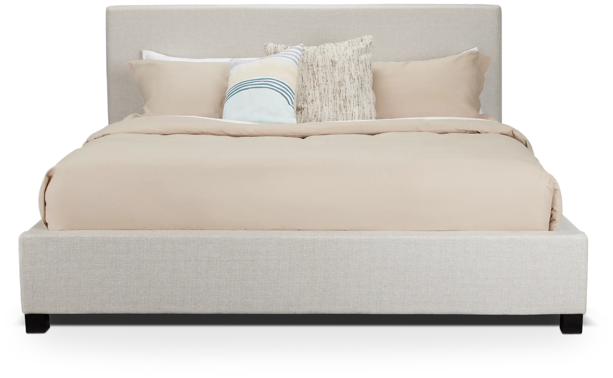 Monica Beige Uph Platform Bed Monica Beige Uph Platform Bed