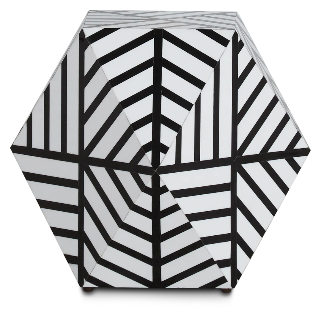 Hex Acrylic Accent Table