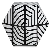 Hex Acrylic Accent Table