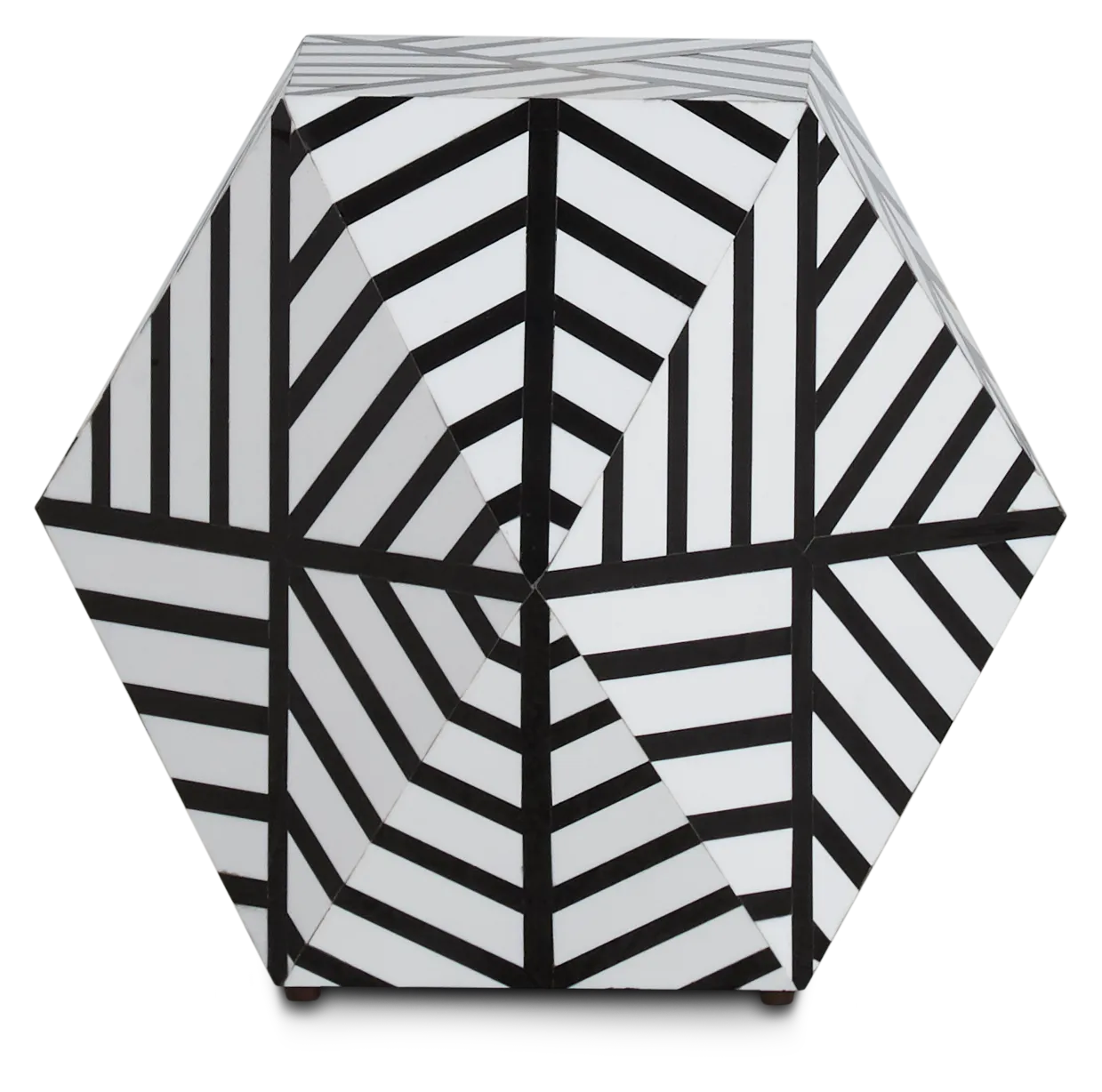 Hex Acrylic Accent Table