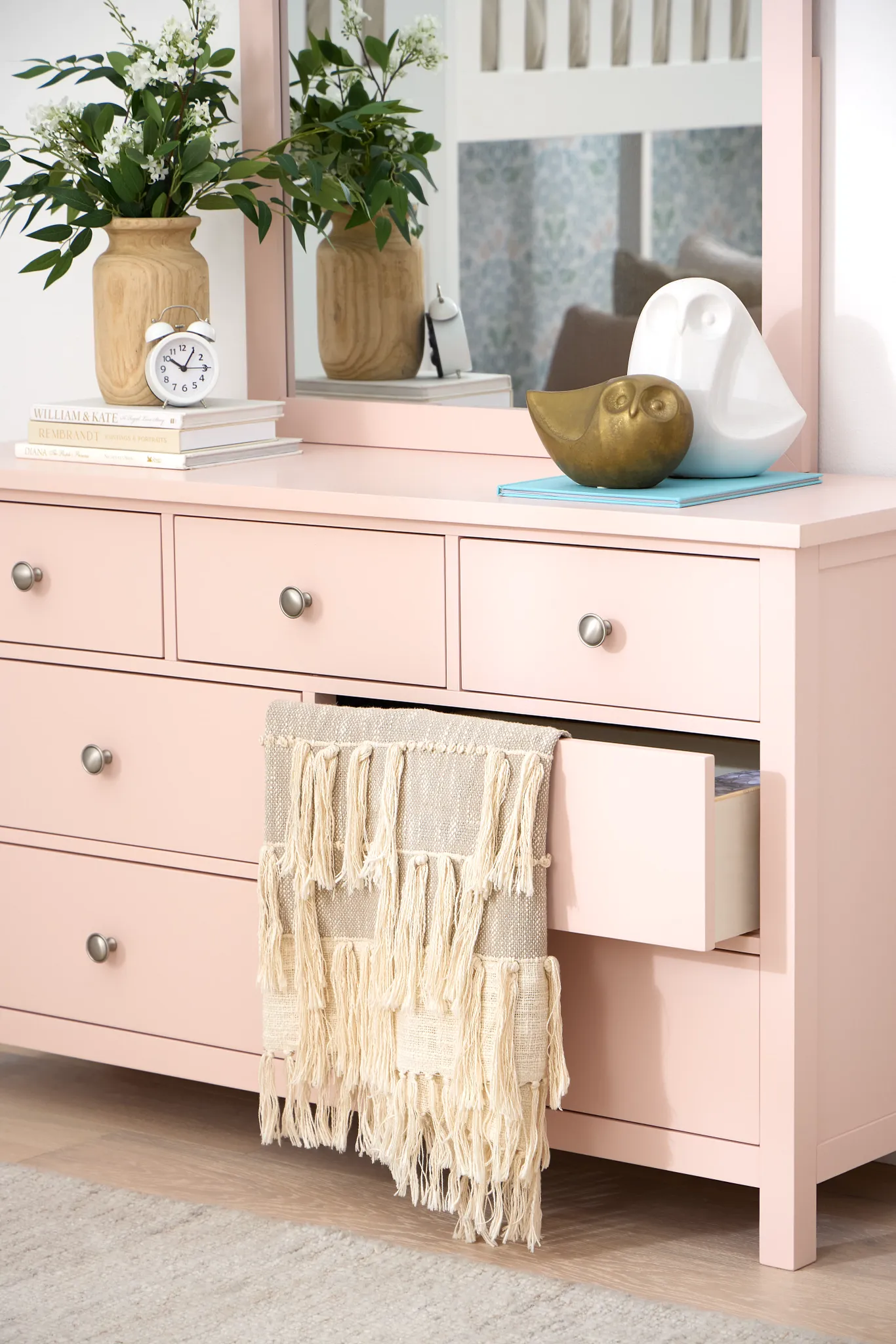 Charleston Pink Dresser & Mirror