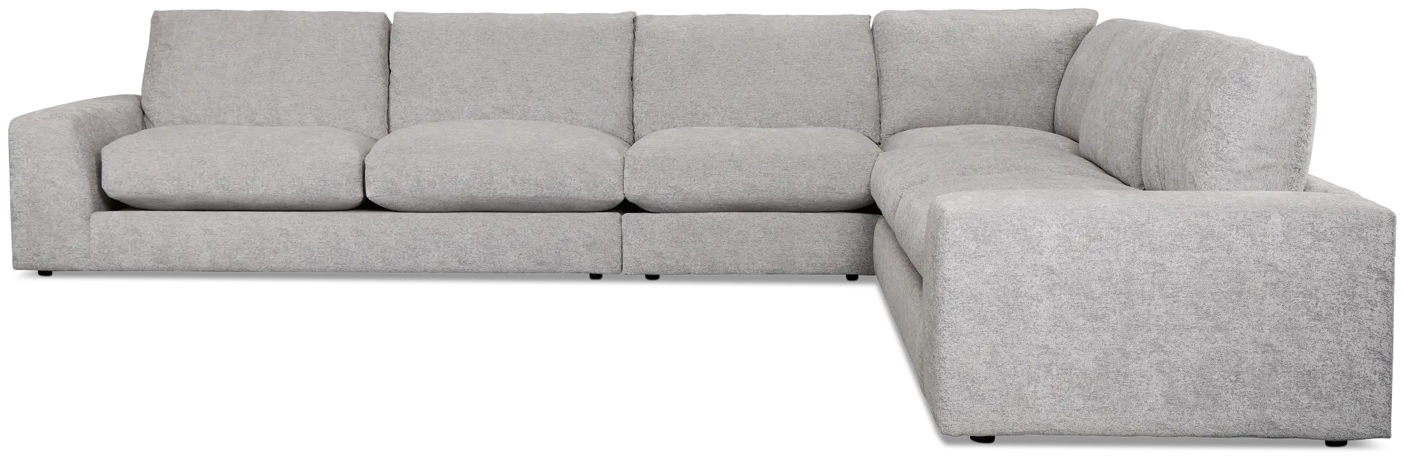 Calista Pewter Fabric Large Two-arm Sectional Calista Pewter Fabric Large Two-arm Sectional