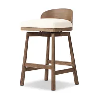 Four Hands Cloris Mid Tone 24" Swivel Barstool