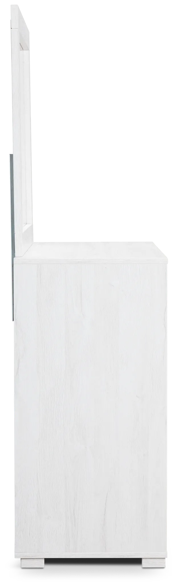 Everett White Dresser & Mirror