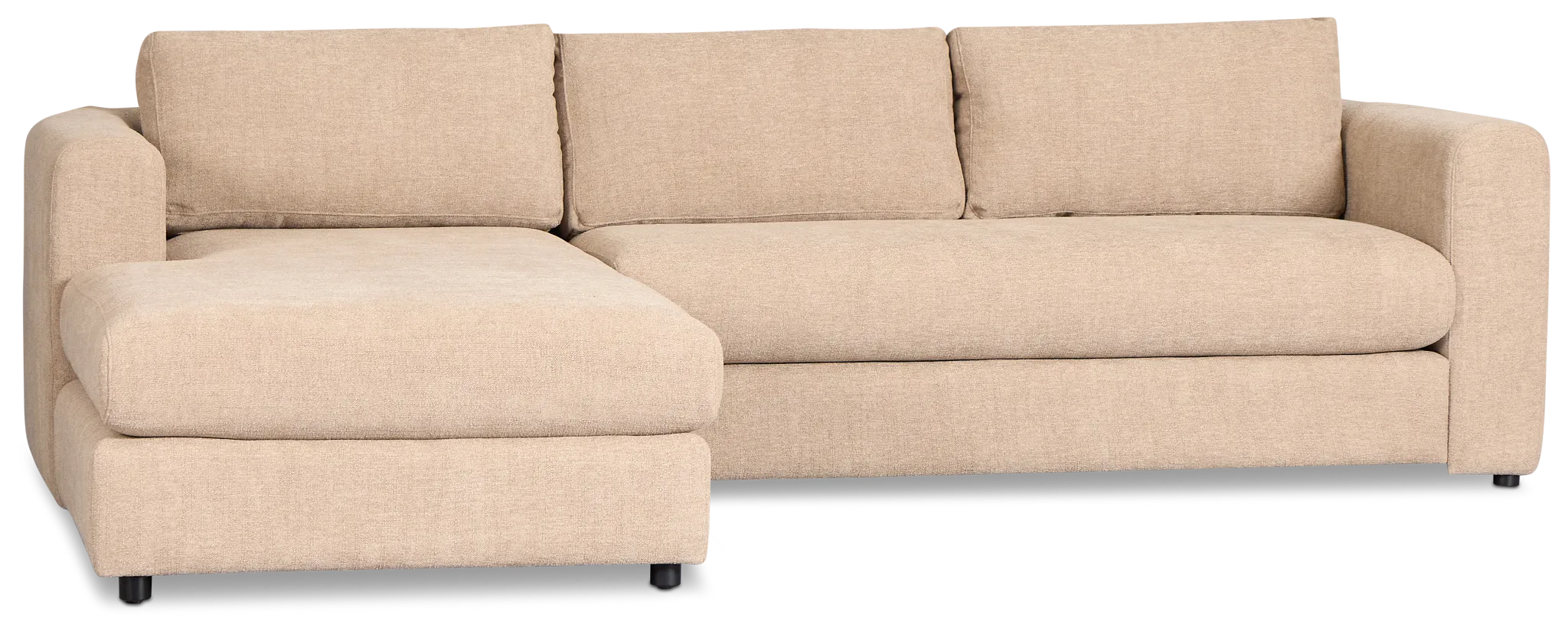 Alma Taupe Fabric Left Chaise Sectional