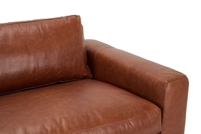 Bohan 89" Brown Leather Sofa