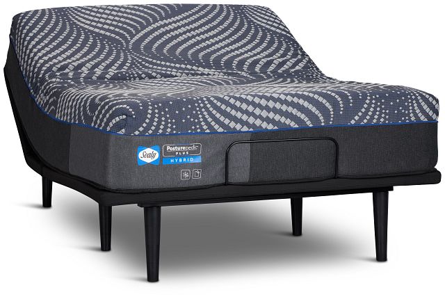 Sealy Posturepedic Plus Hybrid Brenham Soft Ease Adjustable Mattress Set