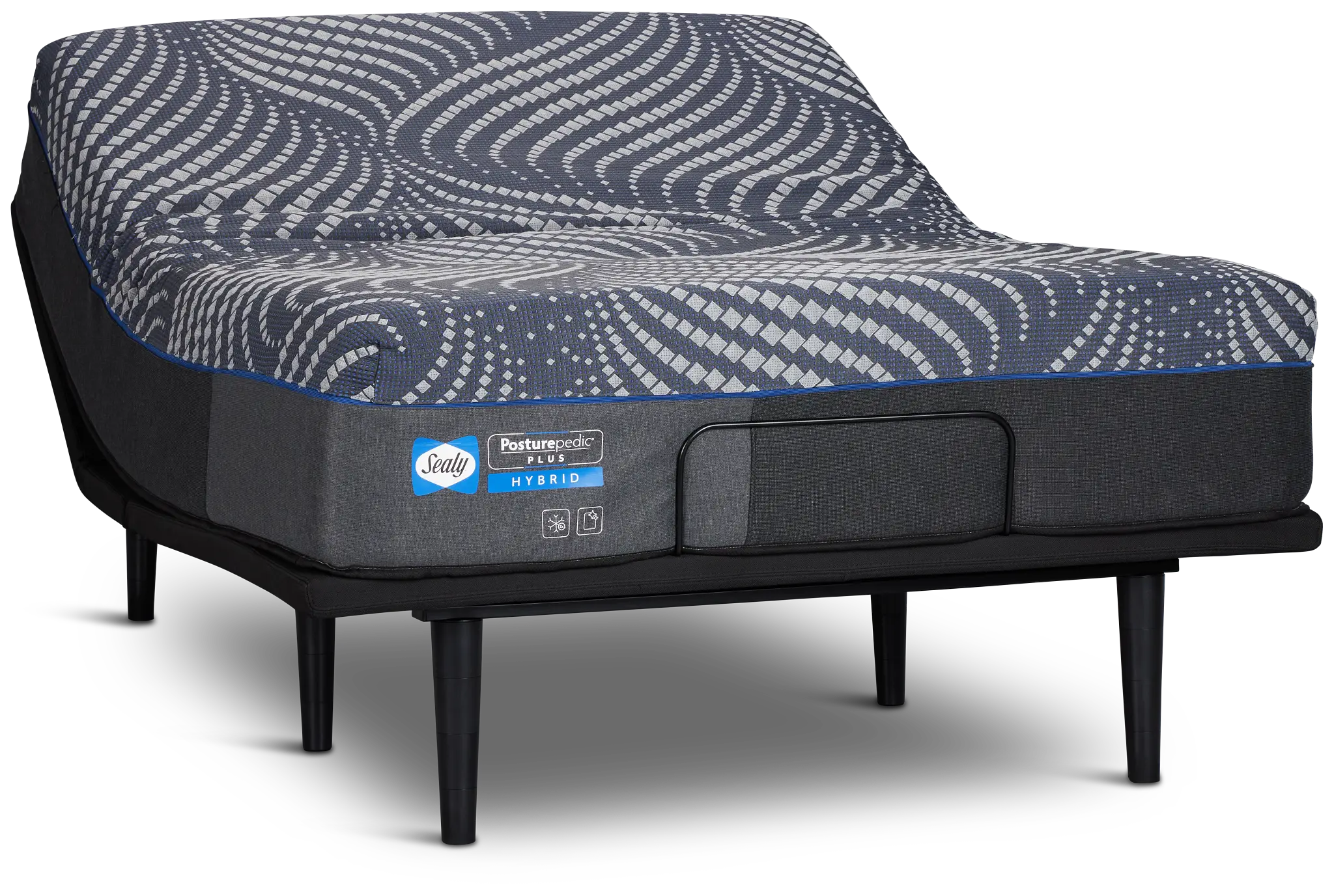 Sealy Posturepedic Plus Hybrid Brenham Soft Ease Adjustable Mattress Set Sealy Posturepedic Plus Hybrid Brenham Soft Ease Adjustable Mattress Set