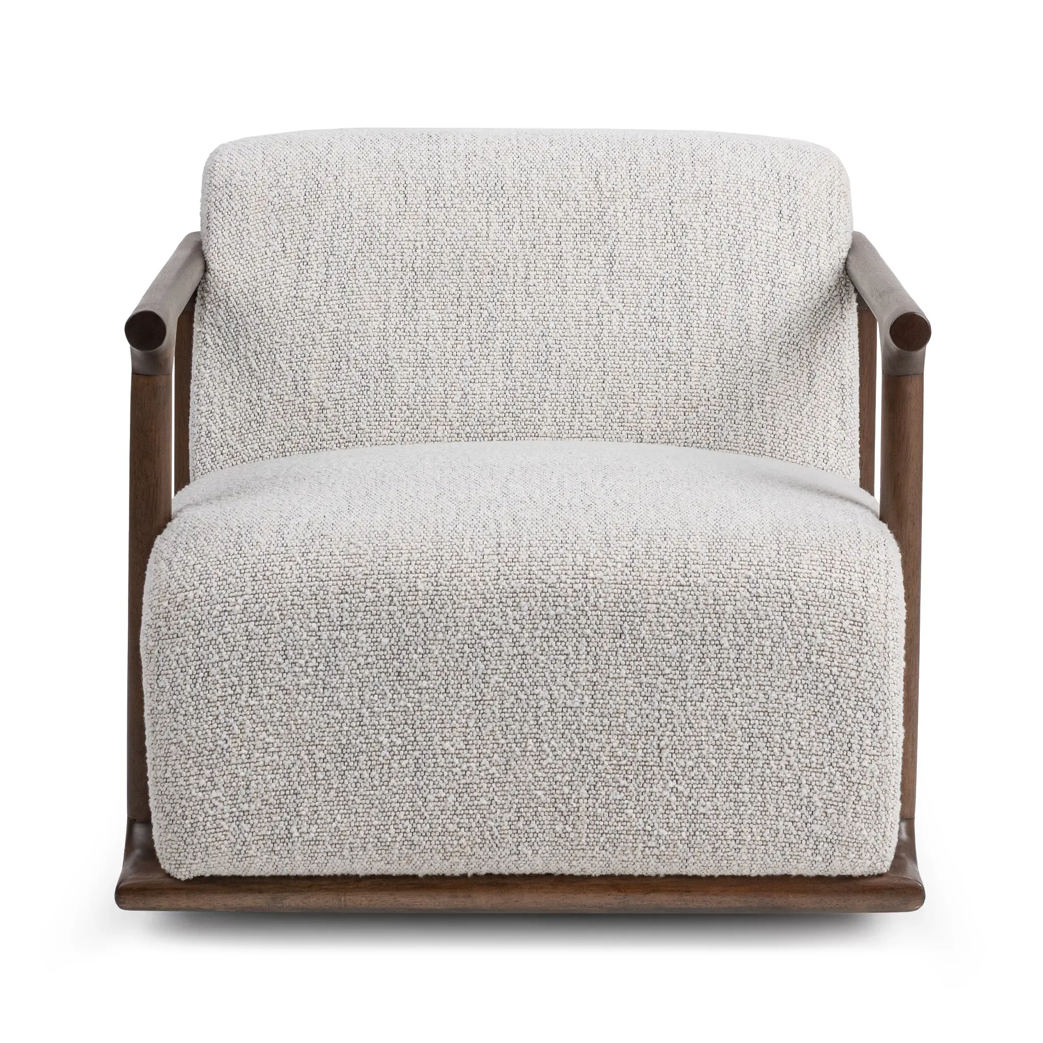Coal Beige Fabric Swivel Accent Chair Coal Beige Fabric Swivel Accent Chair