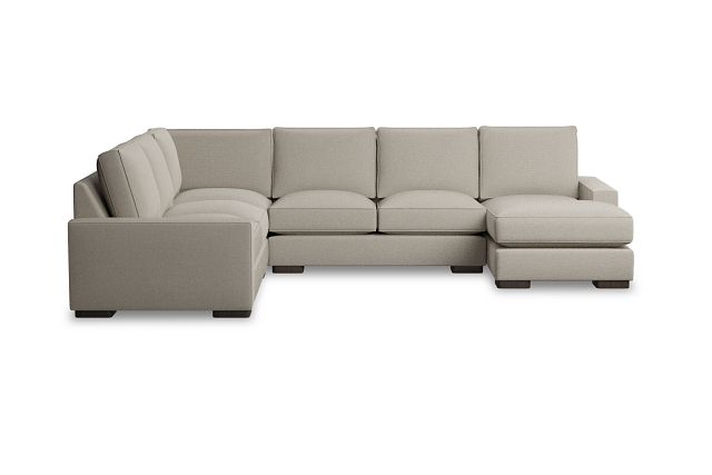 Edgewater Peyton Beige Medium Right Chaise Sectional