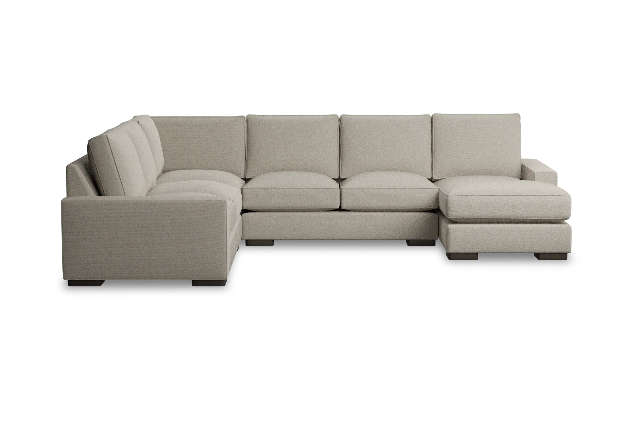 Edgewater Peyton Beige Medium Right Chaise Sectional