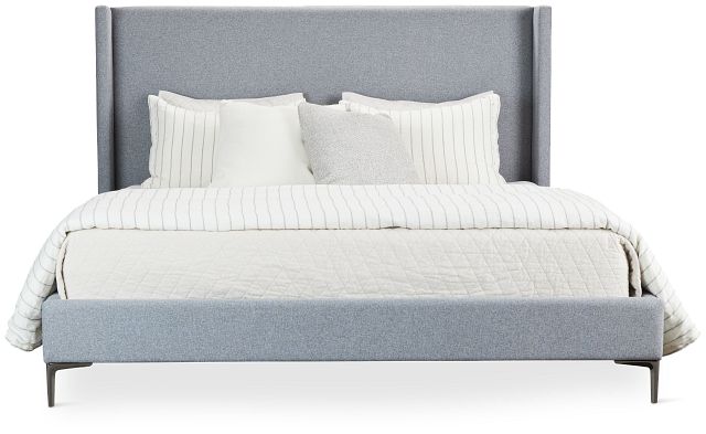 Kent Gray Uph Panel Bed