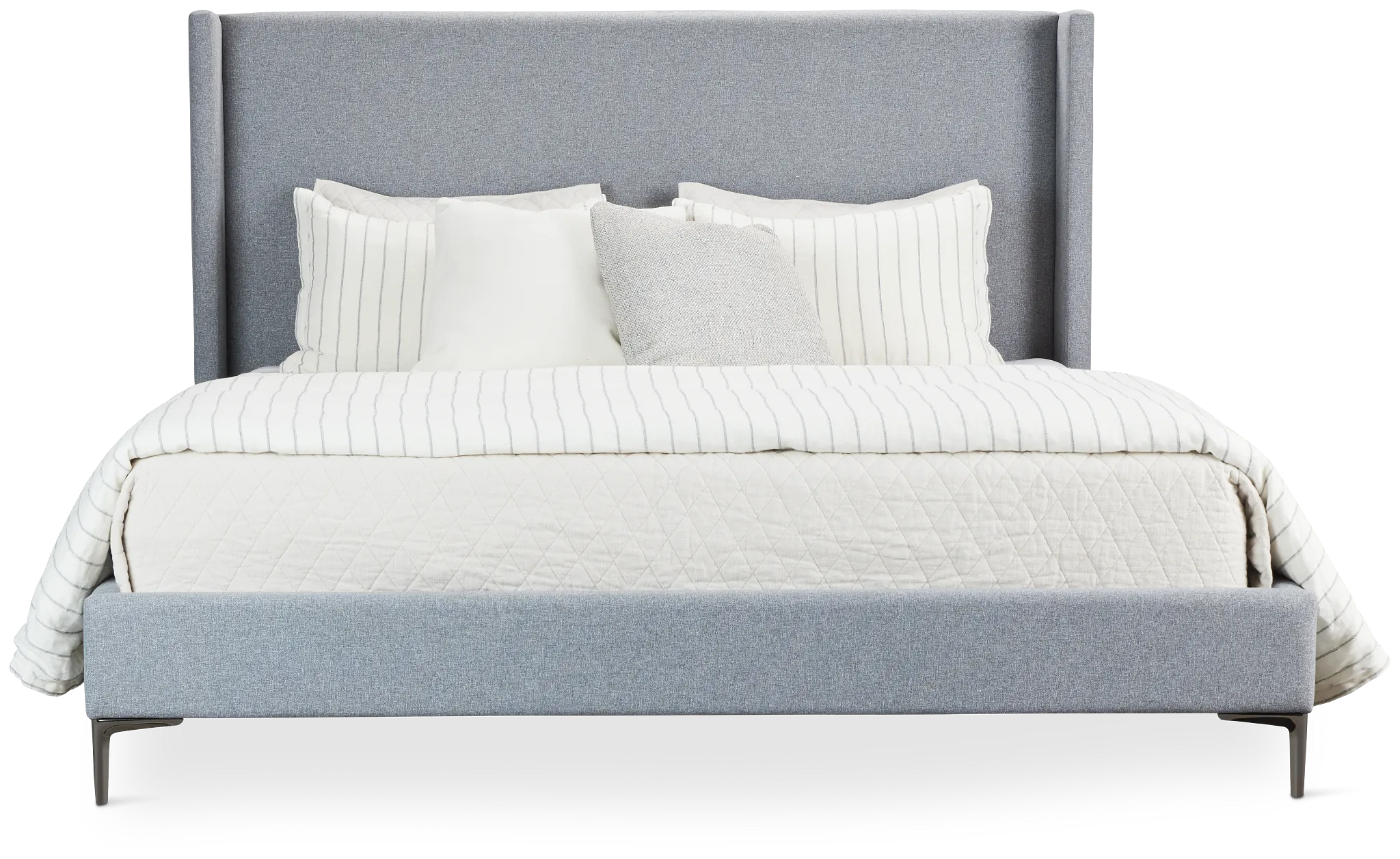 Kent Gray Uph Panel Bed