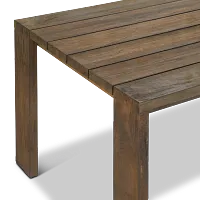 Linear Teak 70" Rectangular Table