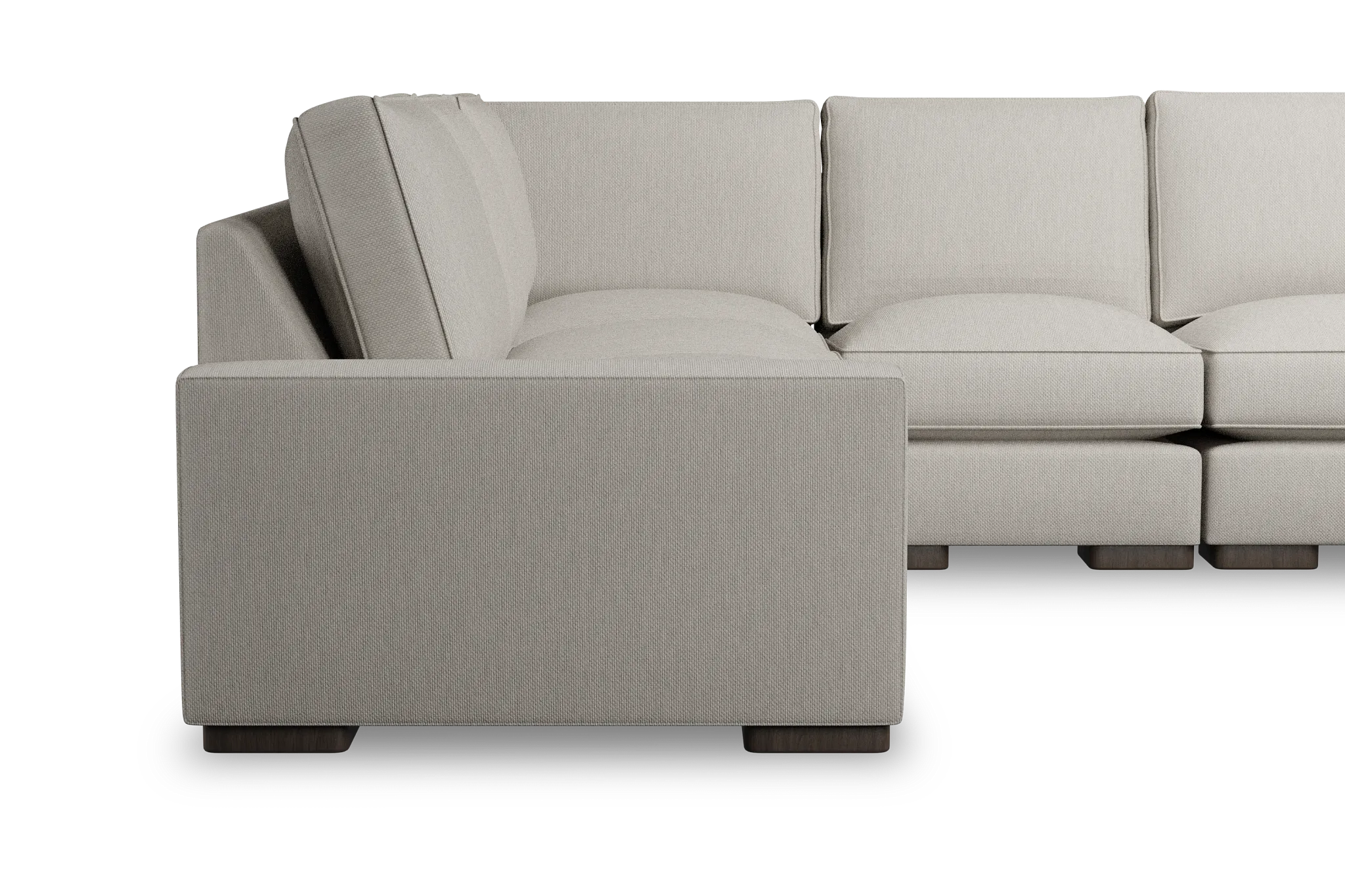 Edgewater Revenue Beige Medium Two-arm Sectional