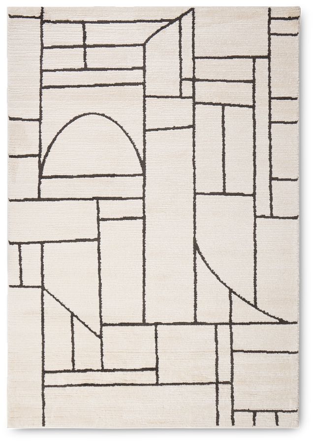 Sonnie White 5x8 Area Rug