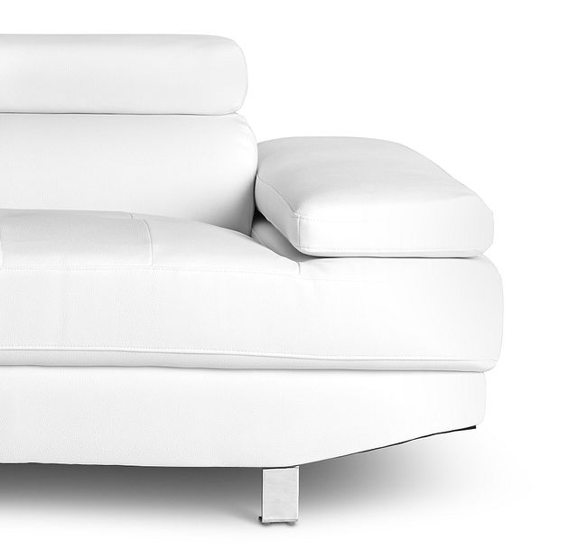 Zane White Micro Left Chaise Sectional (3)