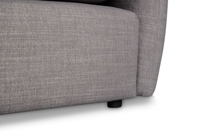Serena Gray Fabric 2-piece Modular Sofa