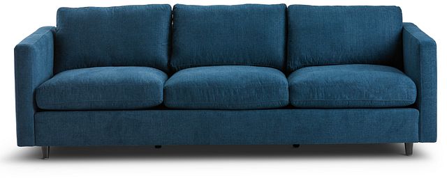 Simone Dark Blue Fabric Sofa