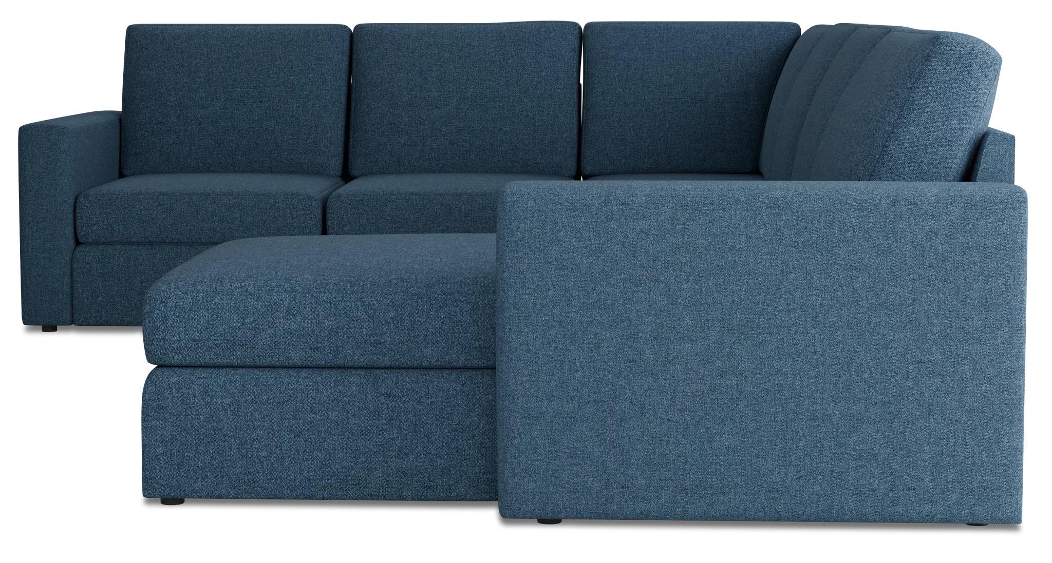 Citymod Blue Fabric Medium Right Chaise Sectional