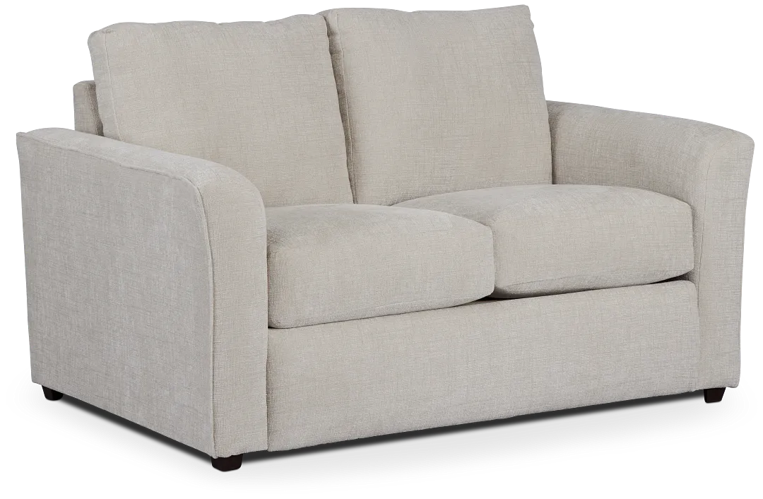Maxie Light Beige Micro Loveseat