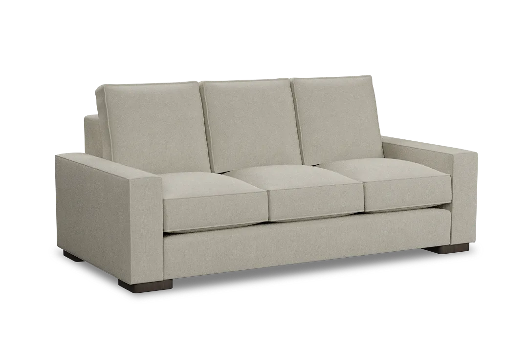 Edgewater Suave Beige 84" Sofa W/ 3 Cushions