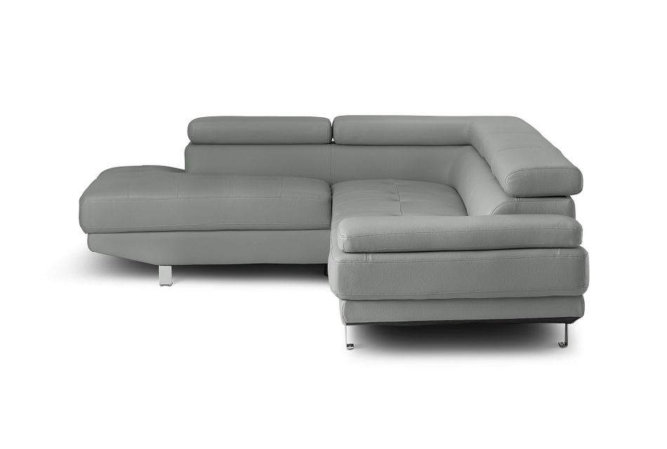 Zane Dark Gray MICRO Left Chaise Sectional,