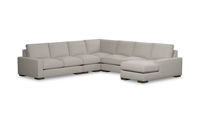 Edgewater Revenue Beige Large Right Chaise Sectional