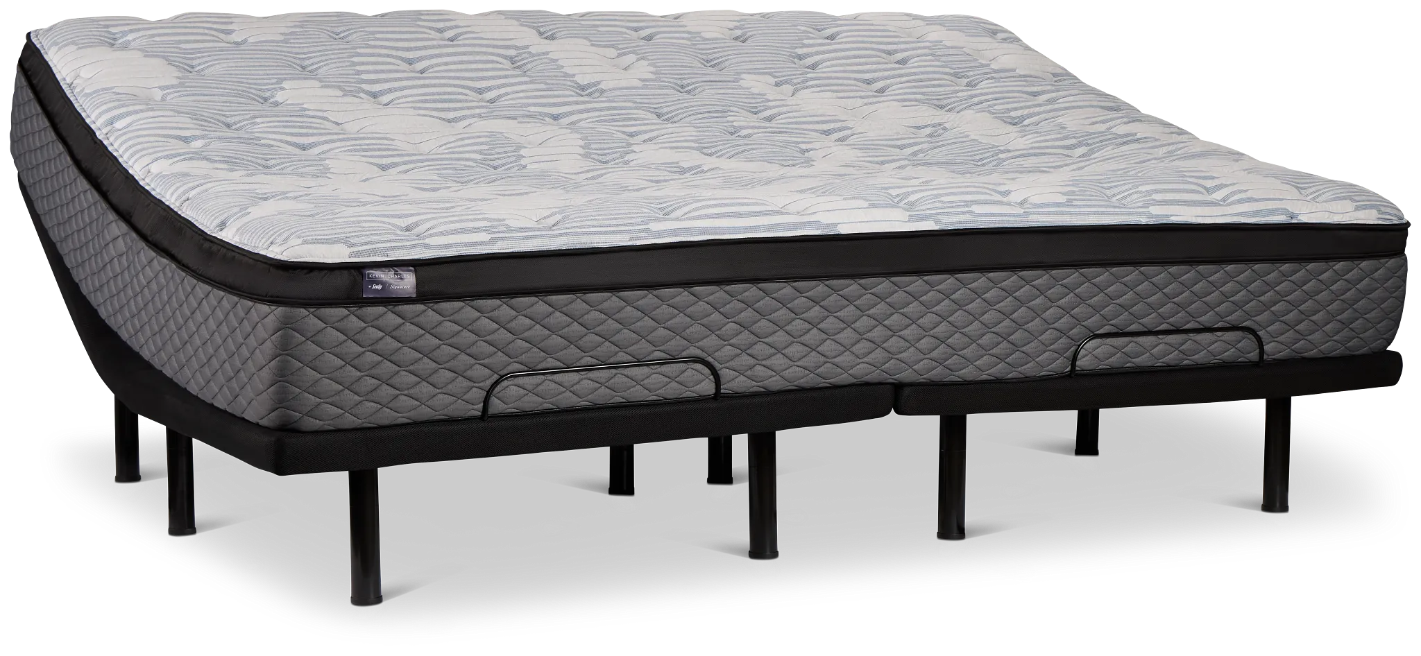 Kevin Charles By Sealy Signature Ultra Plush Plus Adjustable Mattress Set