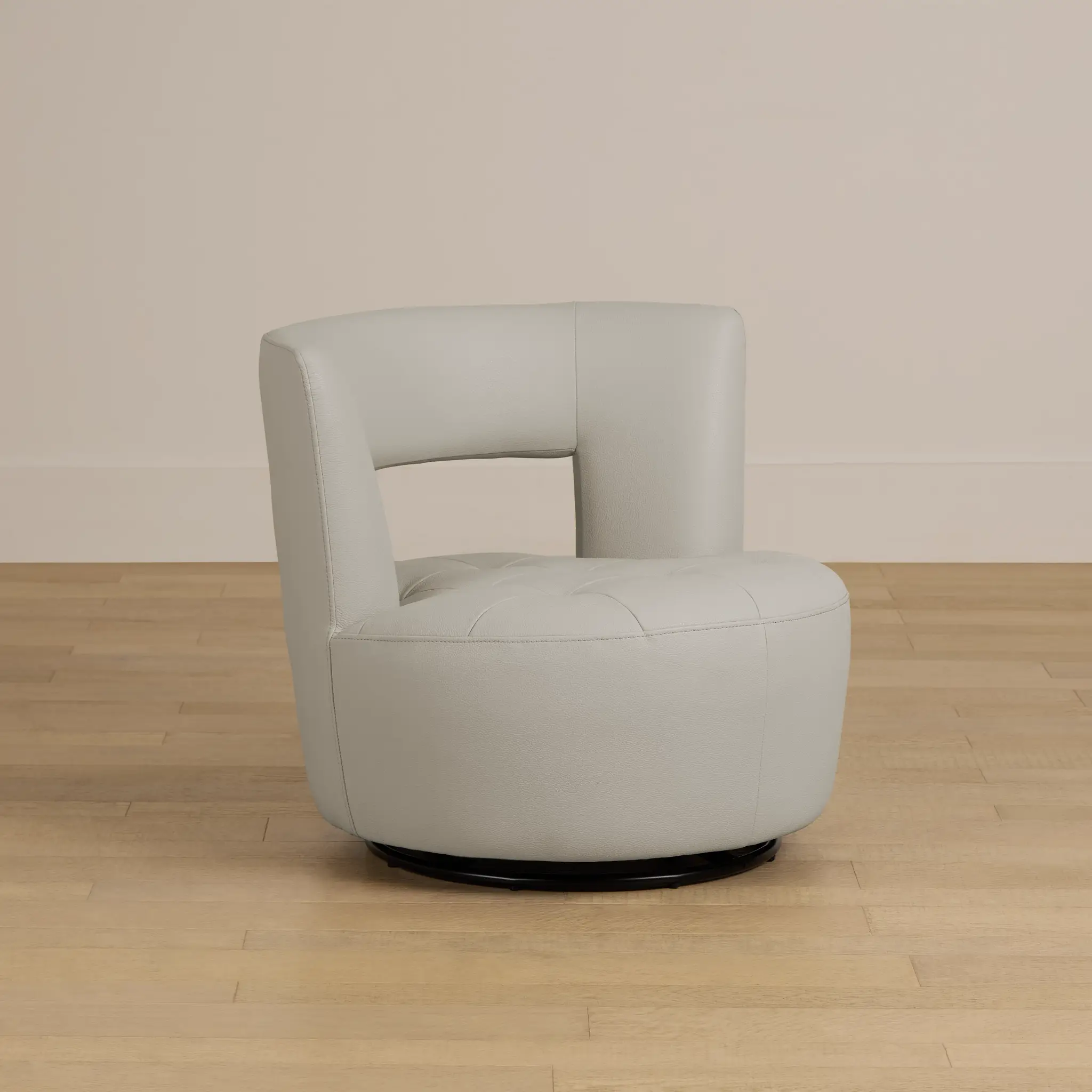 Zion Light Beige Micro Swivel Accent Chair Zion Light Beige Micro Swivel Accent Chair