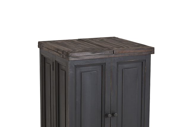 Connecticut Gray Wood Fold Out Bar