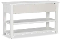 Bismark White Sofa Table