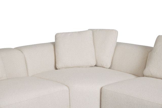 Catalina Beige Fabric Medium Left Chaise Sectional