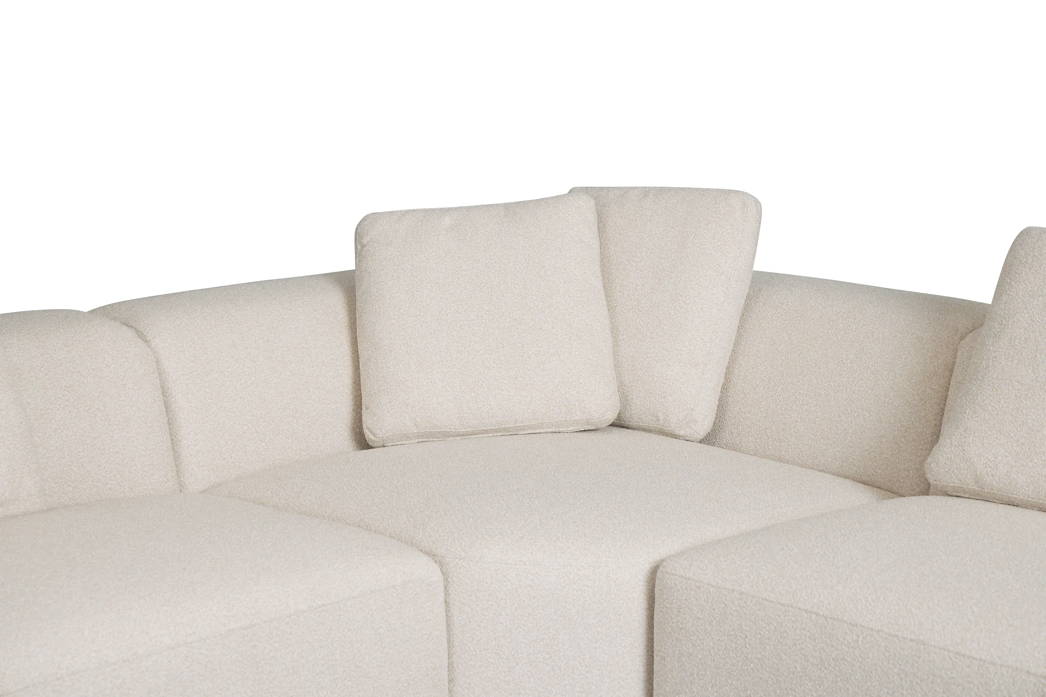 Catalina Beige Fabric Medium Left Chaise Sectional