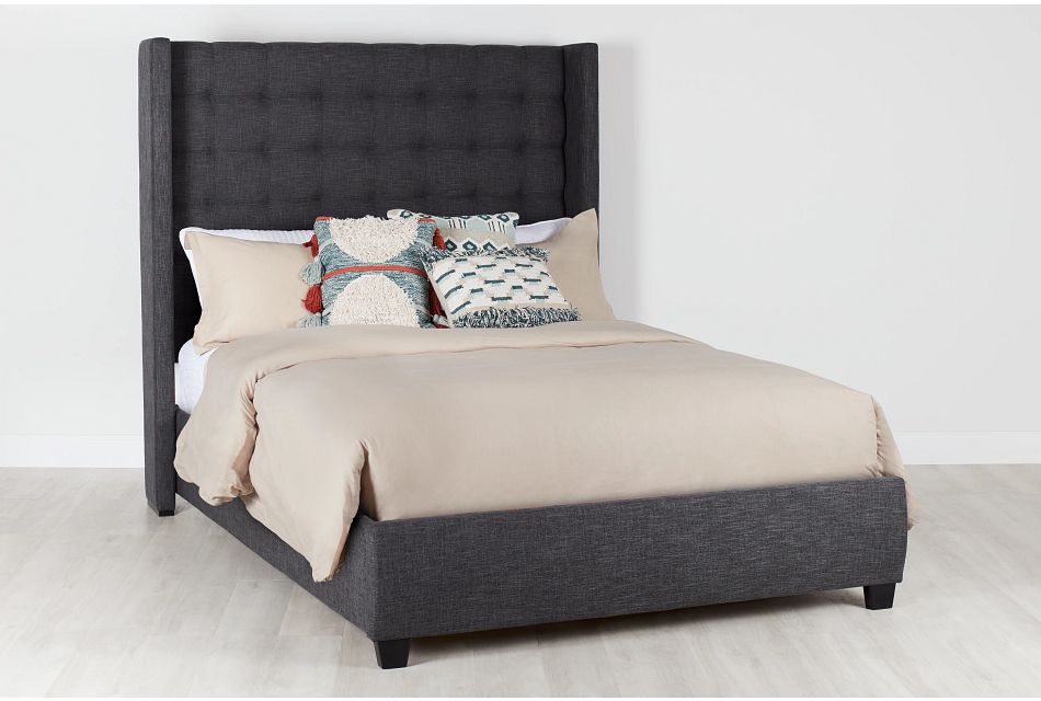 Chatham Dark Gray High Platform Bed