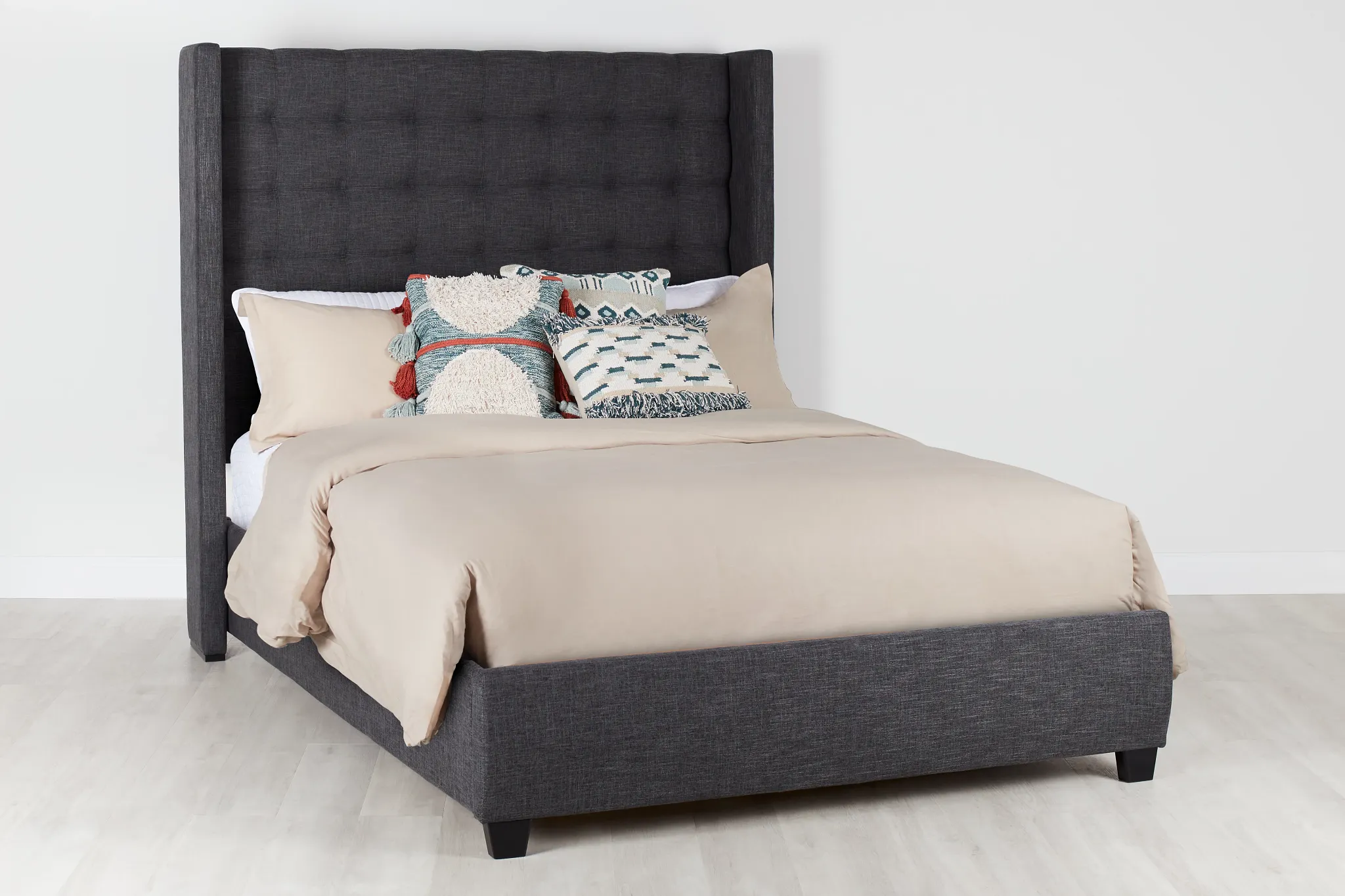 Chatham Dark Gray High Platform Bed