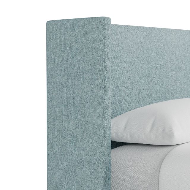Captiva Elite Light Blue 48" Upholstered Shelter Bed