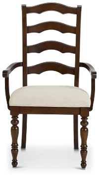 Savannah Dark Tone Upholstered Arm Chair