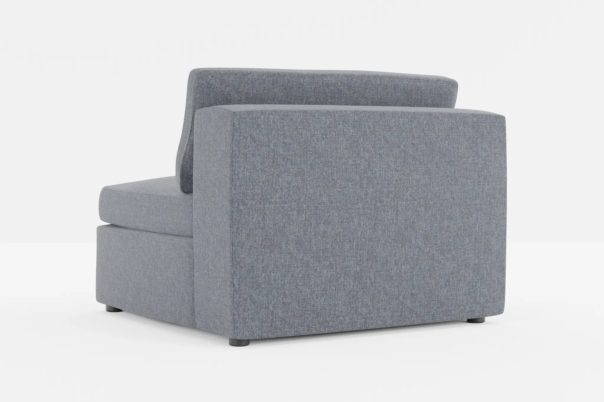 Destin Elevation Gray Fabric Armless Chair Destin Elevation Gray Fabric Armless Chair